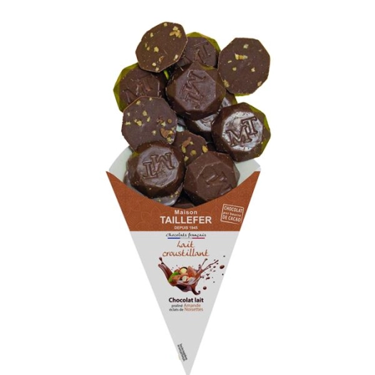 chocolat lait croustillant cornet 130g - le temps des cerises ld