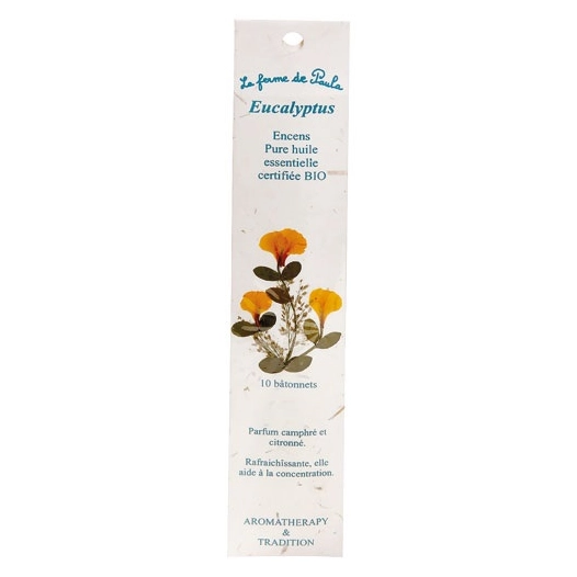 encens indien eucalyptus bio x 10 - ecodis