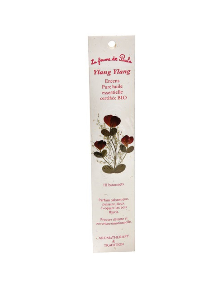 encens indien ylang ylang bio x 10 - ecodis