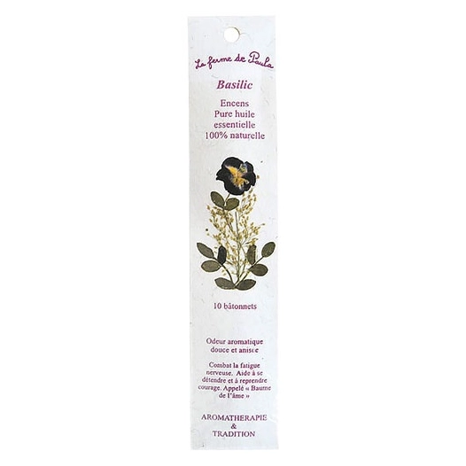 encens indien basilic bio x 10 - ecodis