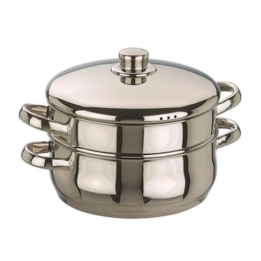 faitout vapeur bombé et panier oslo ø24 cm