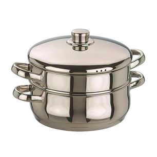 faitout vapeur bombé et panier oslo ø24 cm