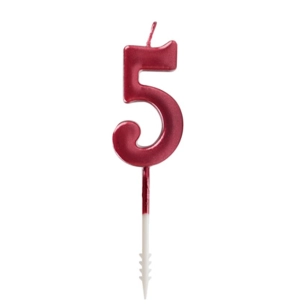bougie rouge brillante nº 5