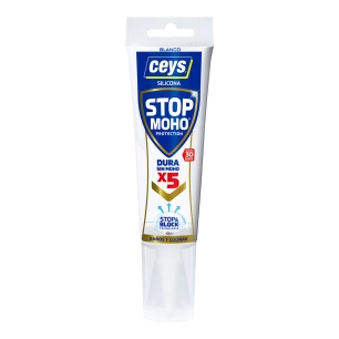 stop moisissure silicone x5 salles de bains et cuisines blanc 125 ml
