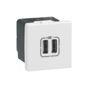 prise charge 2usb 1500 blanc