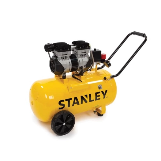 compresseur - sans huile - horizontal - silencieux - 50 l / 1 ch / 8 bar