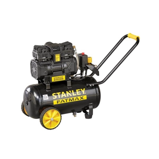 compresseur professionnel - sans huile - horizontal - silencieux - 24 l / 1.5 ch / 8 bar