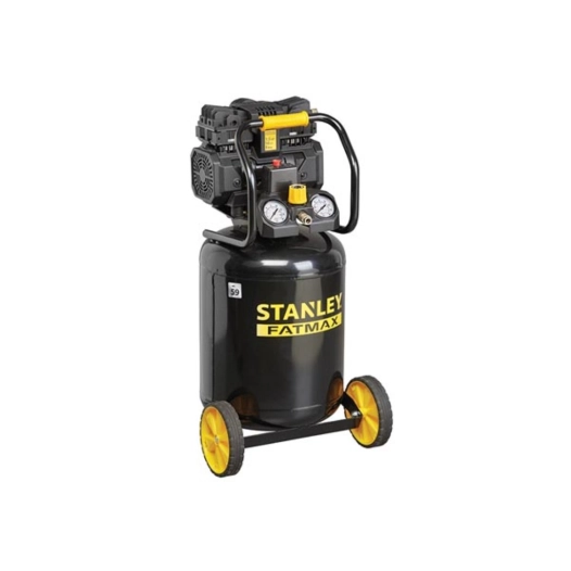 compresseur professionnel - sans huile - vertical - silencieux - 50 l / 1.5 ch / 8 bar