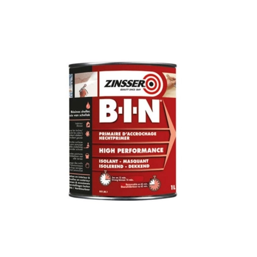 primaire d'accrochage ultra isolant zinsser bin blanc 1l - rust-oleum