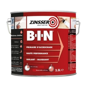 primaire d'accrochage ultra isolant zinsser bin blanc 2,5l - rust-oleum