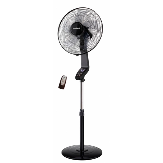 ventilateur sur pied coín black 50 w, ø40 cm, noir, 40 x 40 x 129 cm
