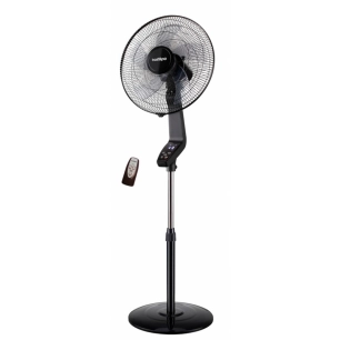 ventilateur sur pied coín black 50 w, ø40 cm, noir, 40 x 40 x 129 cm