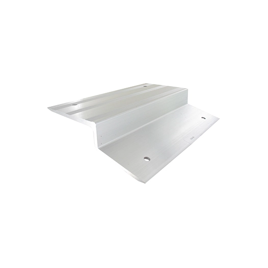 Jeu de 2 sabots aluminium pour rampes en bois Largeur: 28cm