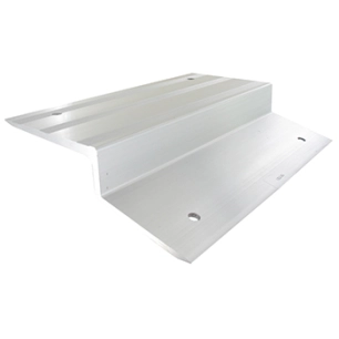 Jeu de 2 sabots aluminium pour rampes en bois Largeur: 28cm