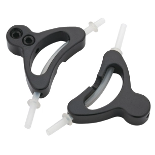1 Alloy Straddle Cable Carrier with Liner (2pcs) - Black