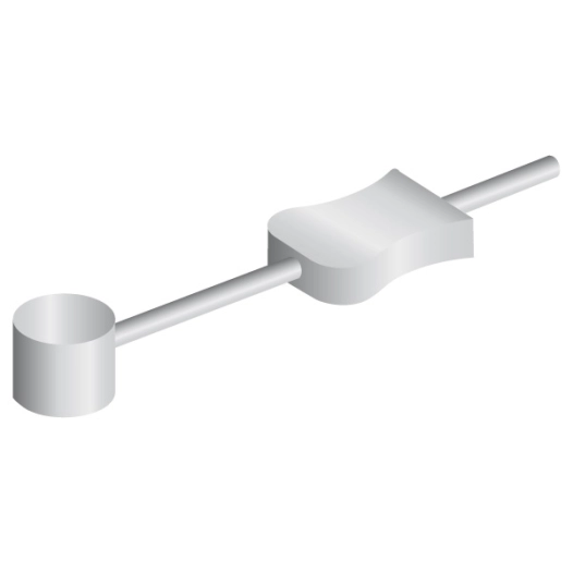 EZ Handle Single End Straddle Wire (10pcs) - Silver