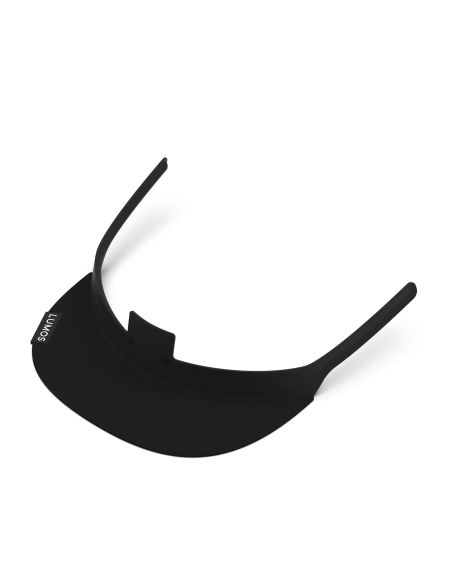 Visiere casque vélo Ultra noire - Protection anti-UV et anti-vent - LUMOS