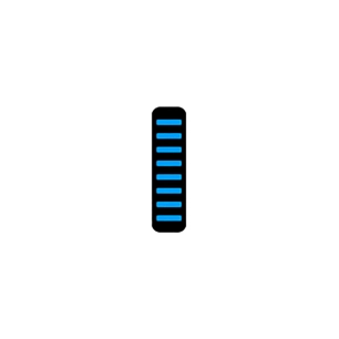ProGuard Bolt On V1 - Front - Sticker - Mini - Cyan
