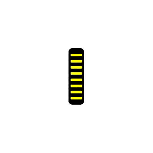 1 ProGuard Cable Tie - Rear - Sticker - Yellow