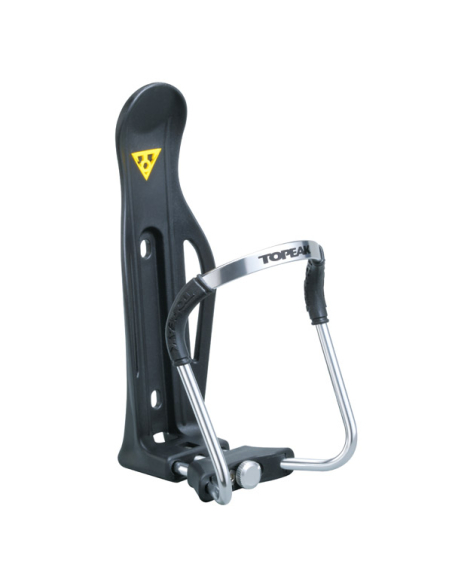 Porte-bidon vélo réglable argent - Compatibilité toutes tailles de bidon - TOPEAK