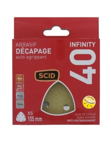 Patin delta auto-agrippant 105 mm 6 trous 40 5