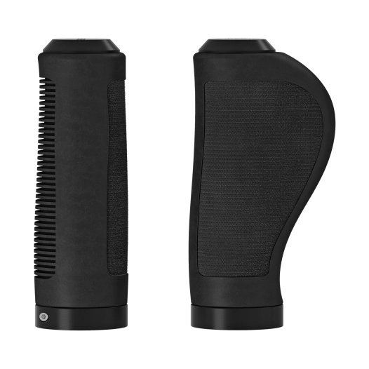 Ergonomic Rubber Grips (100+100mm) - Black