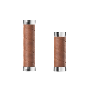 Slender Leather Grips (100+130mm) - Dark Tan