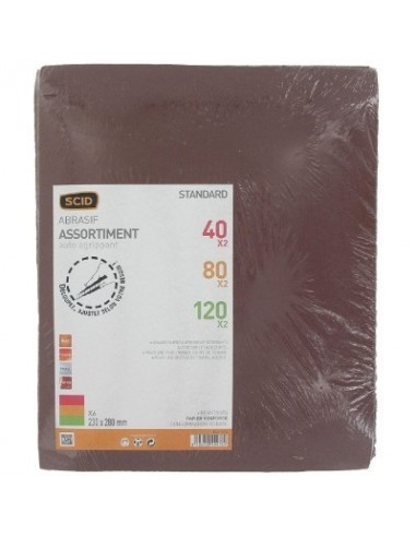 Feuilles Créatives Velours Assorties Assortiment 6 Feuilles Velours - SCID