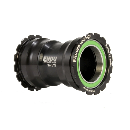 1 TorqTite Bottom Bracket - PF30 to 30mm (Narrow) - A/C SS - Black