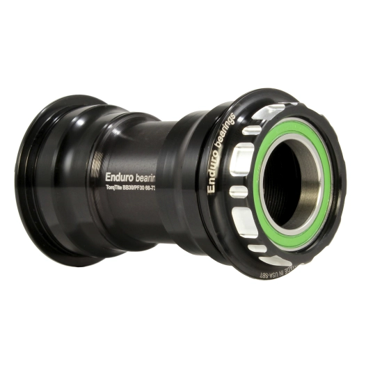 1 TorqTite Bottom Bracket - PF30A to 24mm - A/C SS - Black