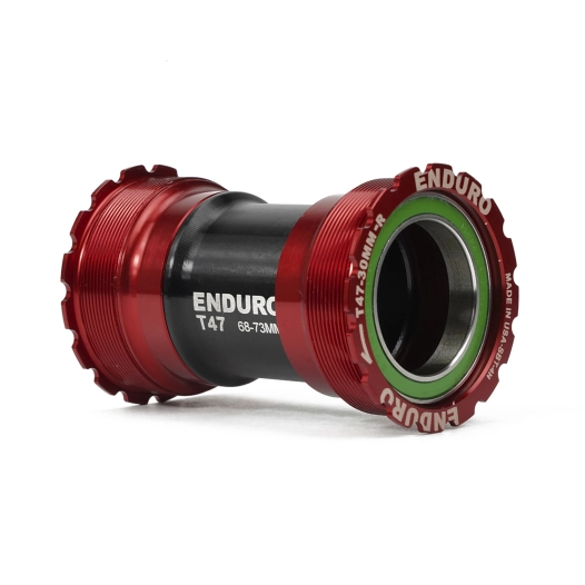 1 T47 Internal Bottom Bracket To 30mm (Narrow) - A/C SS - Red