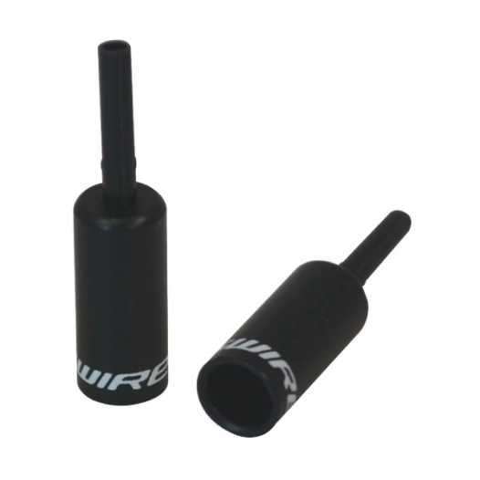 1 End caps Lined - 4,5mm Shift (Braided) - alloy (50pcs) - Black