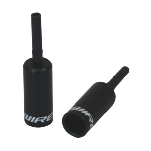 1 End caps Lined - 4mm Shift - alloy (50pcs) - Black