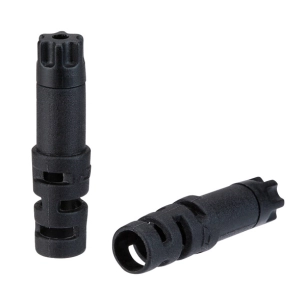 1 End caps Anti-Kink - 4mm Shift - plastic (30pcs) - Black