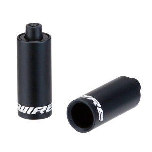 1 End caps Hooded - 4,5mm Shift (Braided) - alloy (30pcs) - Black
