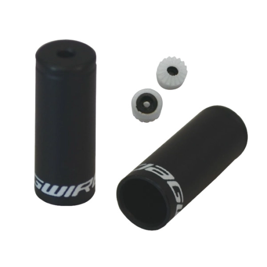 1 End Caps Sealed - 4mm Shift - alloy (50pcs) - Black