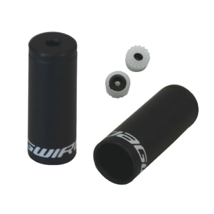 1 End Caps Sealed - 4mm Shift - alloy (50pcs) - Black