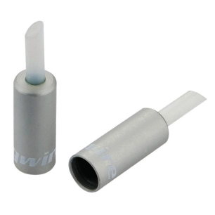 1 End caps Lined - 5mm Brake - alloy (50pcs) - Silver