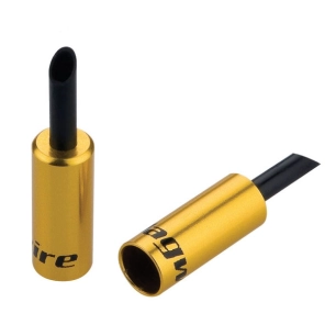 1 End caps Lined - 5mm Brake - alloy (50pcs) - Gold