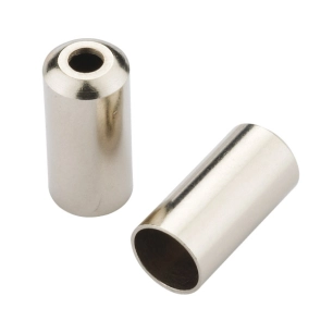 1 End caps Open - 5mm Brake - brass (200pcs) - Chrome