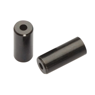 1 End caps Open - 4mm Shift - brass (50pcs) - Black