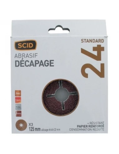 Disque alésage étoilé ø 22 mm 125 24 3