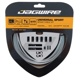 1 Universal Sport Brake Kit - Braided White