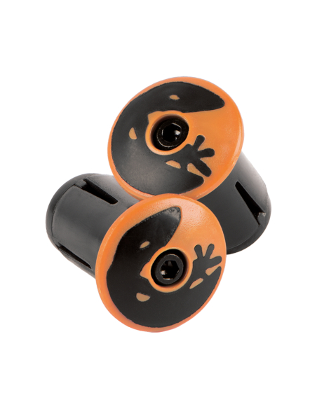 Bouchons de guidon vélo orange - Finition esthetique du cintre route - LIZARD SKINS