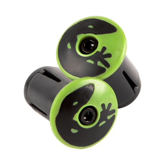 1 DSP Bar Tape Plugs - Hyper Green