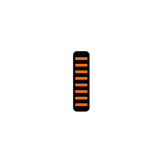 1 ProGuard Cable Tie - Front - Sticker - Mini - Orange