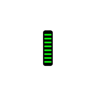 1 ProGuard Cable Tie - Front - Sticker - Mini - Neon Green