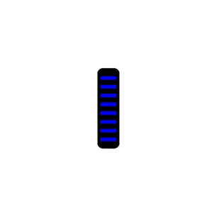 1 ProGuard Cable Tie - Front - Sticker - Mini - Blue