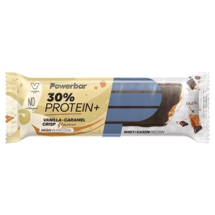 PowerBar 30% Protein+ (15 X 55gr) - Caramel-Vanilla Crisp