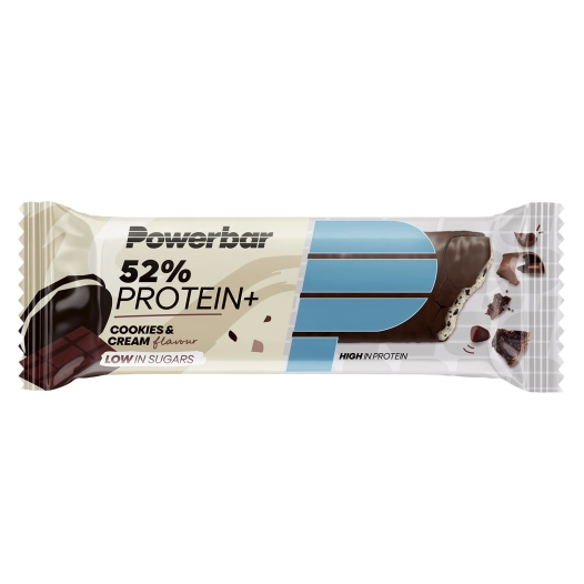 1 PowerBar 52% Protein+ (20 X 50gr) - Cookies & Cream